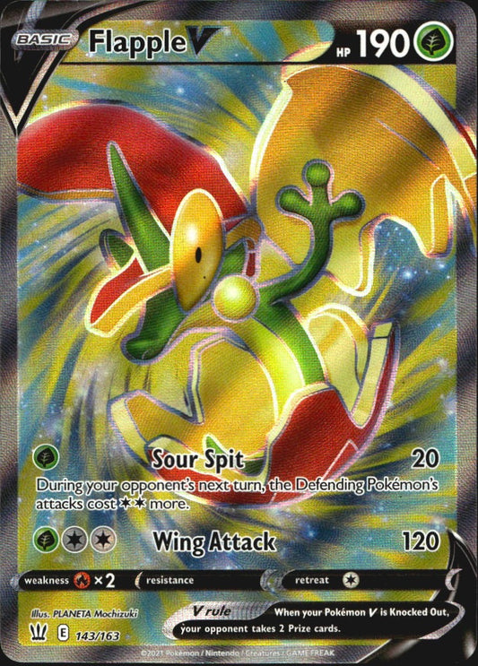 Flapple V 143/163 Ultra Rare Battle Styles Near Mint
