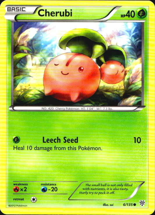 Cherubi 6/135 Common Plasma Storm Pokemon Near Mint