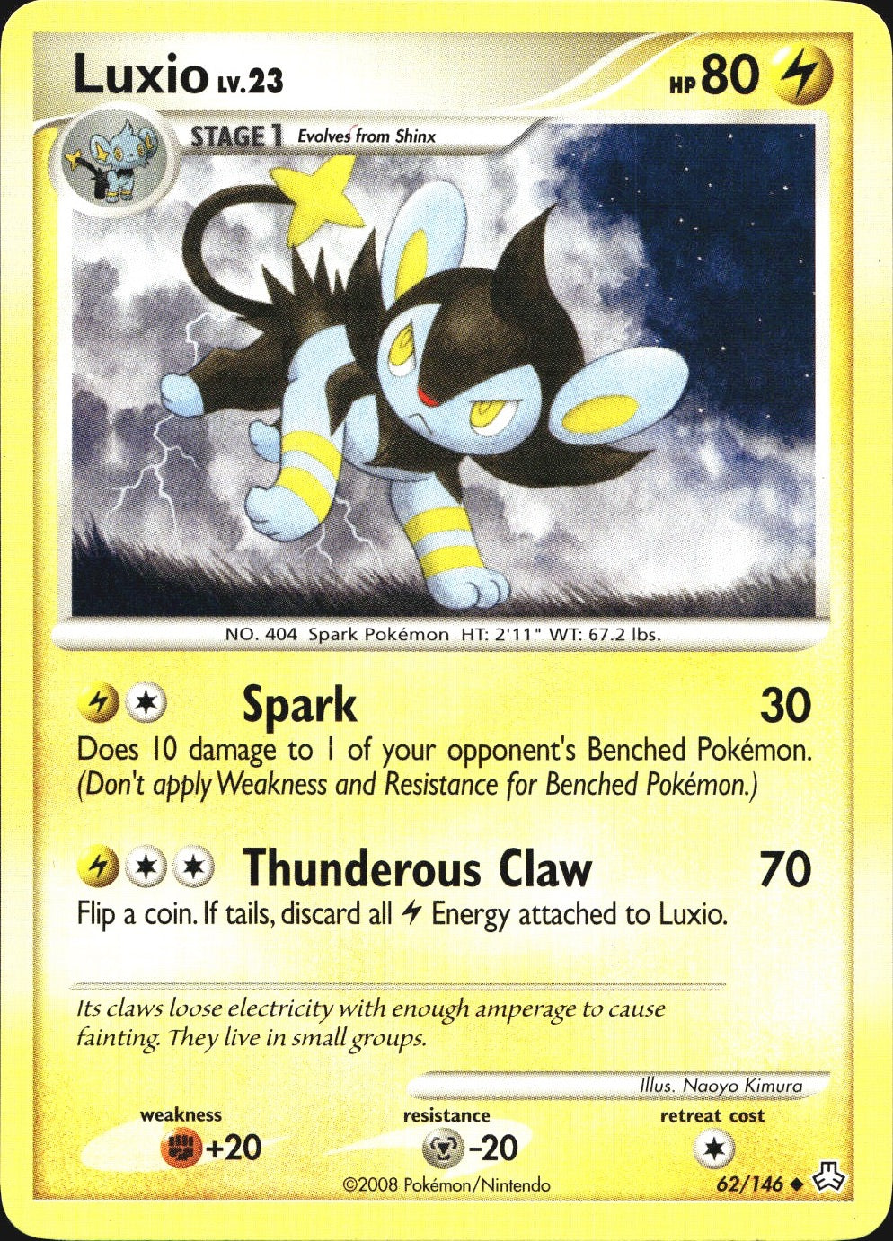 Luxio 62/146 Uncommon Legends Awakened Pokemon Near Mint