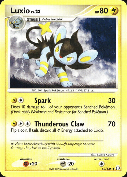 Luxio 62/146 Uncommon Legends Awakened Pokemon Near Mint