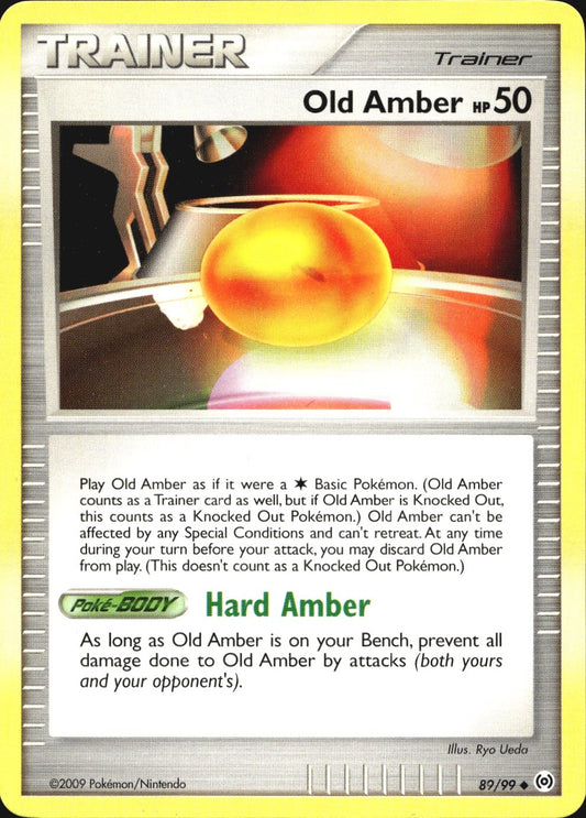 Old Amber 89/99 Common Arceus Pokemon Near Mint