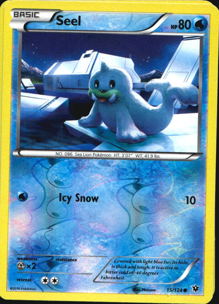 Seel 15/124 Common Fates Collide Pokemon Reverse Holo Near Mint
