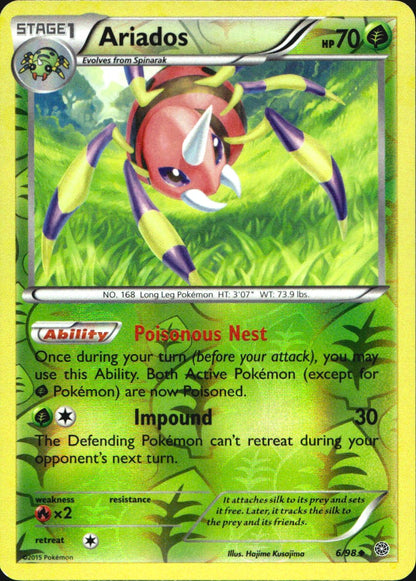 Ariados 6/98 Uncommon Ancient Origins Pokemon Reverse Holo Near Mint