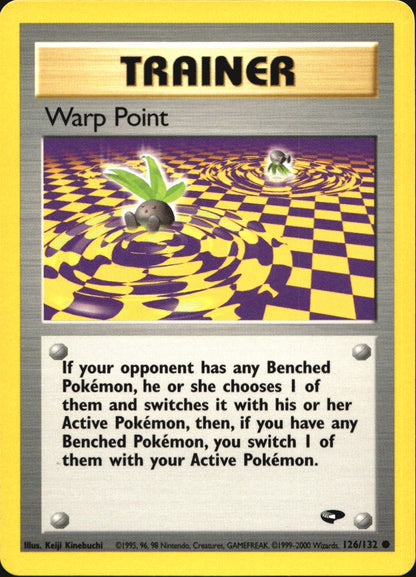 Warp Point 126/132 Common Gym Challenge Pokemon Near Mint