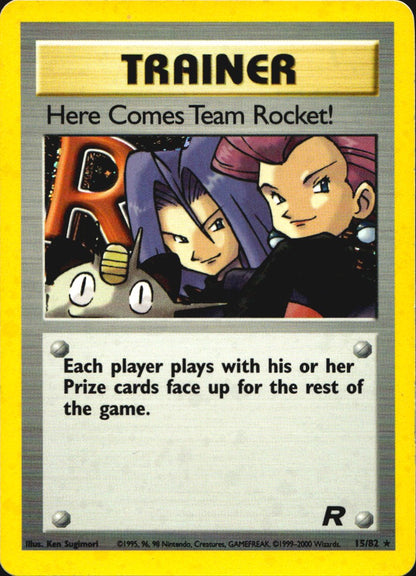 Here Comes Team Rocket! 71/82 Rare Team Rocket Pokemon Moderately Played