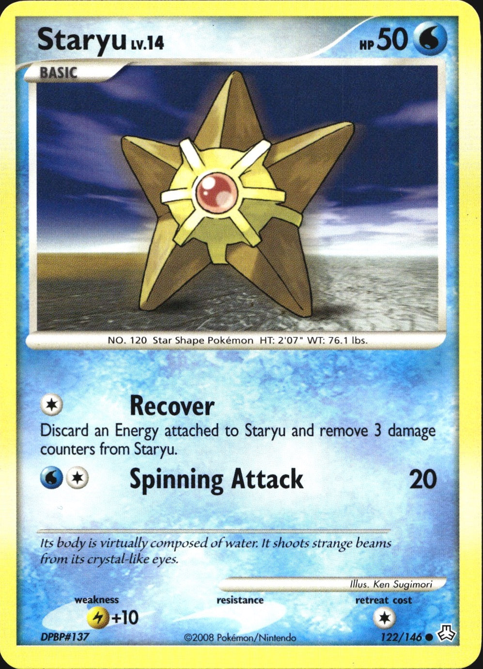 Staryu 122/146 Common Legends Awakened Pokemon Near Mint