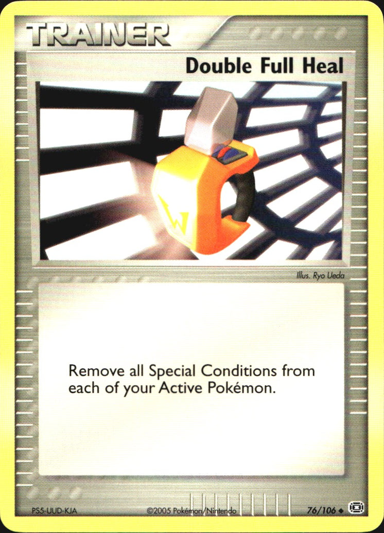 Double Full Heal 76/106 Uncommon Emerald Pokemon Near Mint