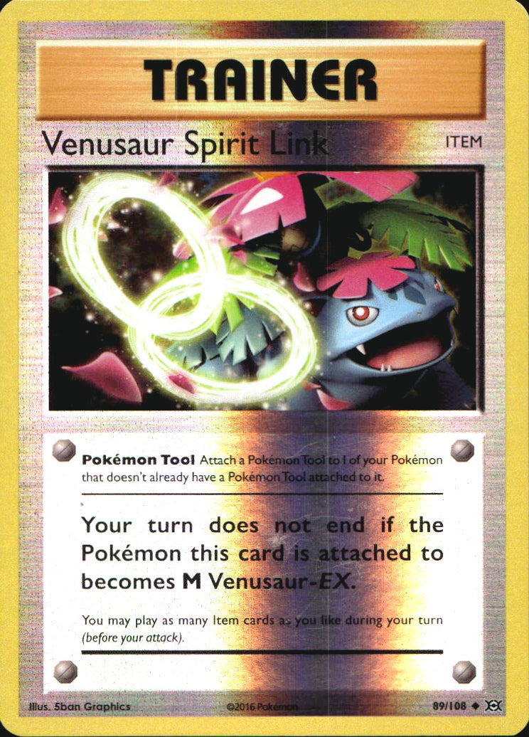 Venusaur Spirit Link 89/108 Uncommon Evolutions Pokemon Reverse Holo Near Mint