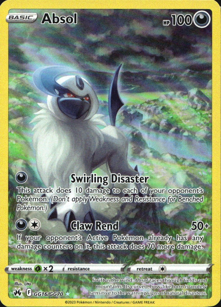 Absol GG16/GG70 Holo Crown Zenith Galarian Gallery Pokemon NM