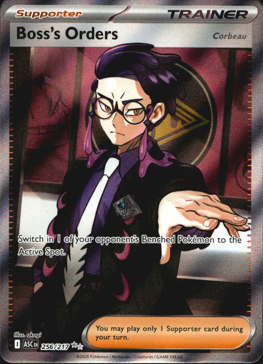 Boss's Orders [Corbeau] 256/217 Ultra Rare ME: Ascended Heroes Pokemon Near Mint