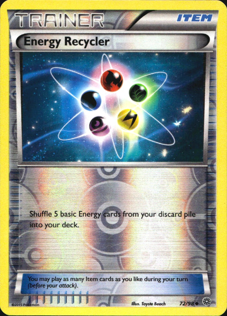 Energy Recycler 72/98 Uncommon Ancient Origins Pokemon Reverse Holo Near Mint