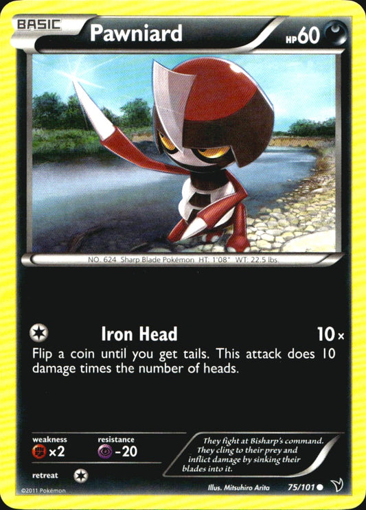 Pawniard 75/101 Common Noble Victories Pokemon Near Mint