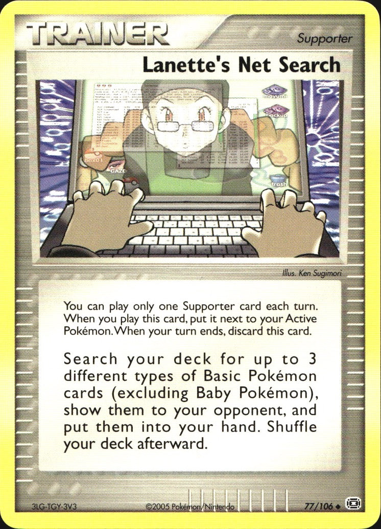 Lanette's Net Search 77/106 Uncommon Emerald Pokemon Near Mint