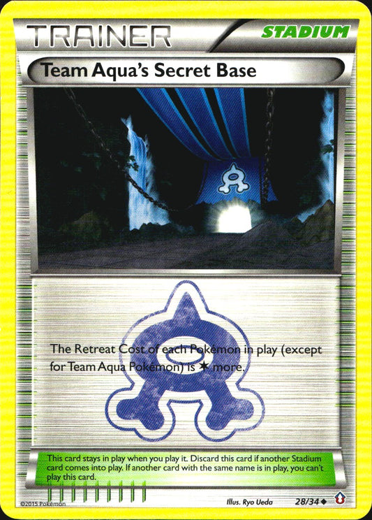 Team Aqua's Secret Base 28/34 Uncommon Double Crisis Pokemon Near Mint