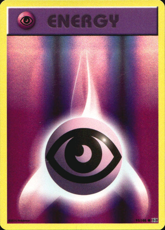 Psychic Energy 95/108 Common Evolutions Pokemon Reverse Holo Near Mint