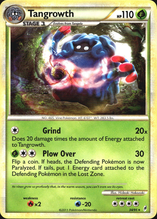Tangrowth 34/95 Rare Call of Legends Pokemon Near Mint