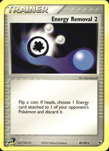 Energy Removal 2 80/109 Uncommon Ruby & Sapphire Pokemon Near Mint