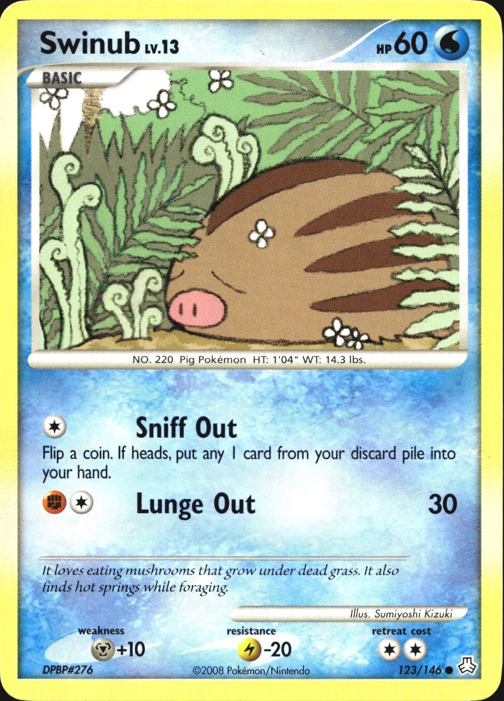 Swinub 123/146 Common Legends Awakened Pokemon Near Mint