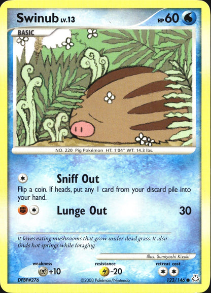 Swinub 123/146 Common Legends Awakened Pokemon Near Mint