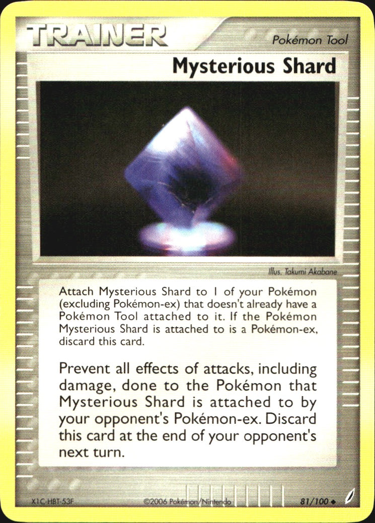 Mysterious Shard 81/100 Uncommon Crystal Guardians Pokemon Near Mint