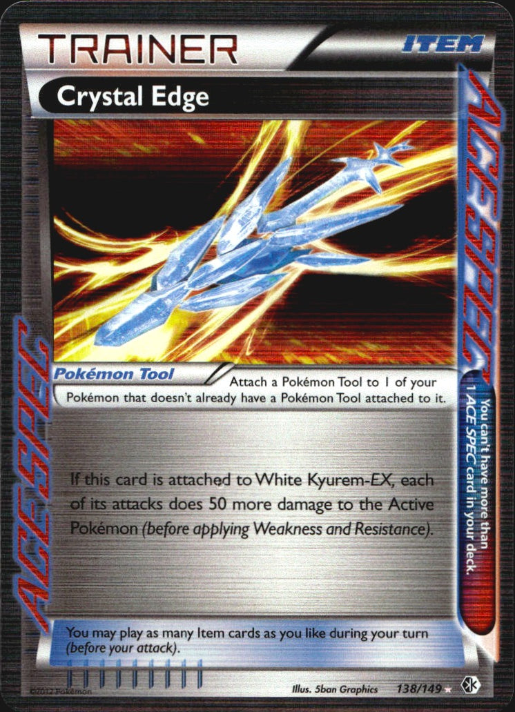 Crystal Edge 138/149 ACE Spec Rare Boundaries Crossed Pokemon Near Mint