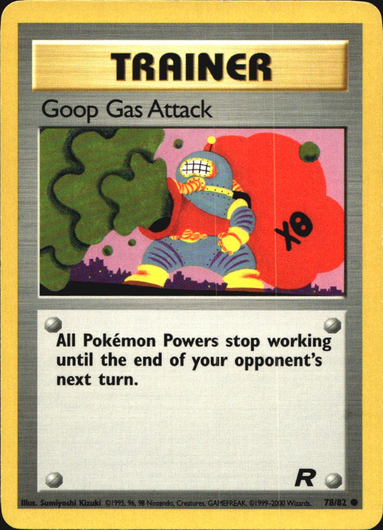 Goop Gas Attack 78/82 Common Team Rocket Pokemon Near Mint