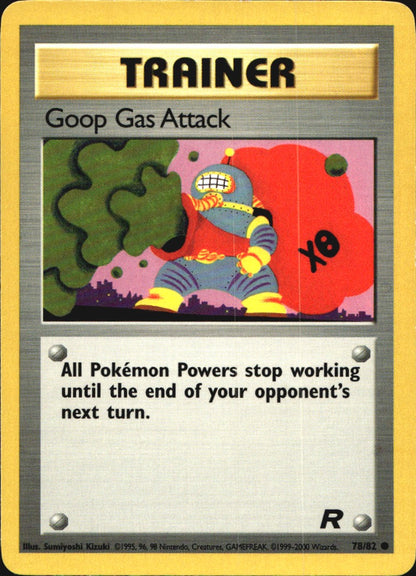 Goop Gas Attack 78/82 Common Team Rocket Pokemon Near Mint