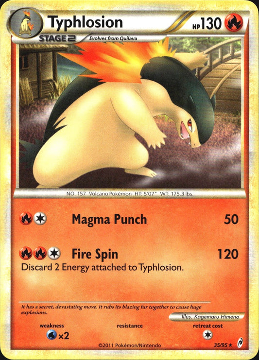 Typhlosion 35/95 Rare Call of Legends Pokemon Near Mint