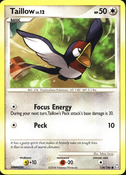 Taillow 124/146 Common Legends Awakened Pokemon Near Mint
