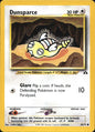 Dunsparce 54/75 Common Neo Discovery Pokemon Near Mint