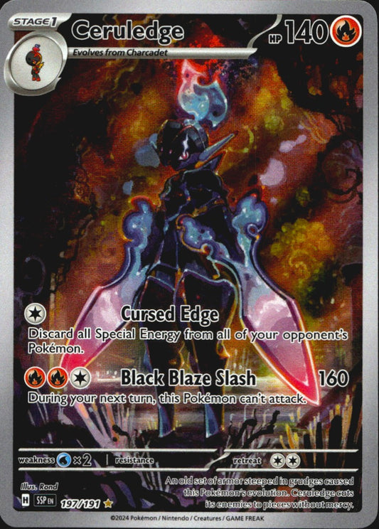 Ceruledge 197/191 Illustration Rare Surging Sparks Pokemon Near Mint