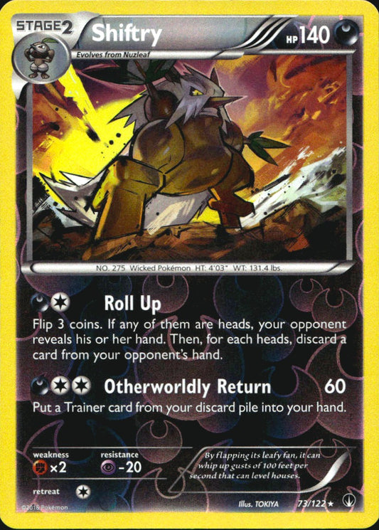 Shiftry 73/122 Rare BREAKpoint Pokemon Reverse Holo Near Mint