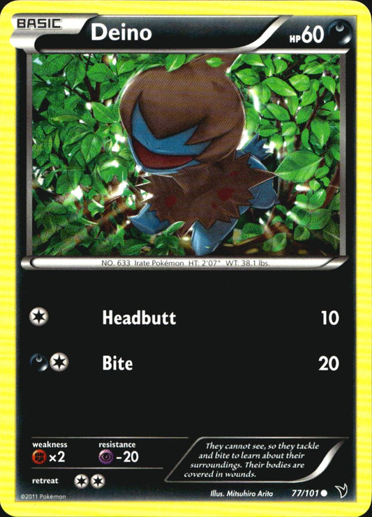 Deino 77/101 Common Noble Victories Pokemon Near Mint
