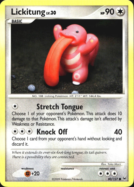 Lickitung 80/127 Common Platinum Pokemon Near Mint