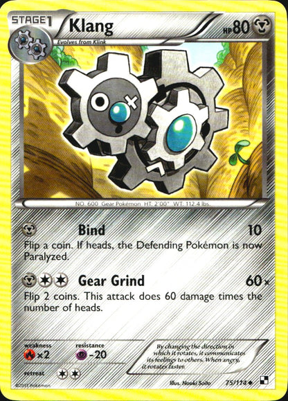 Klang 75/114 Uncommon Black & White Pokemon Near Mint