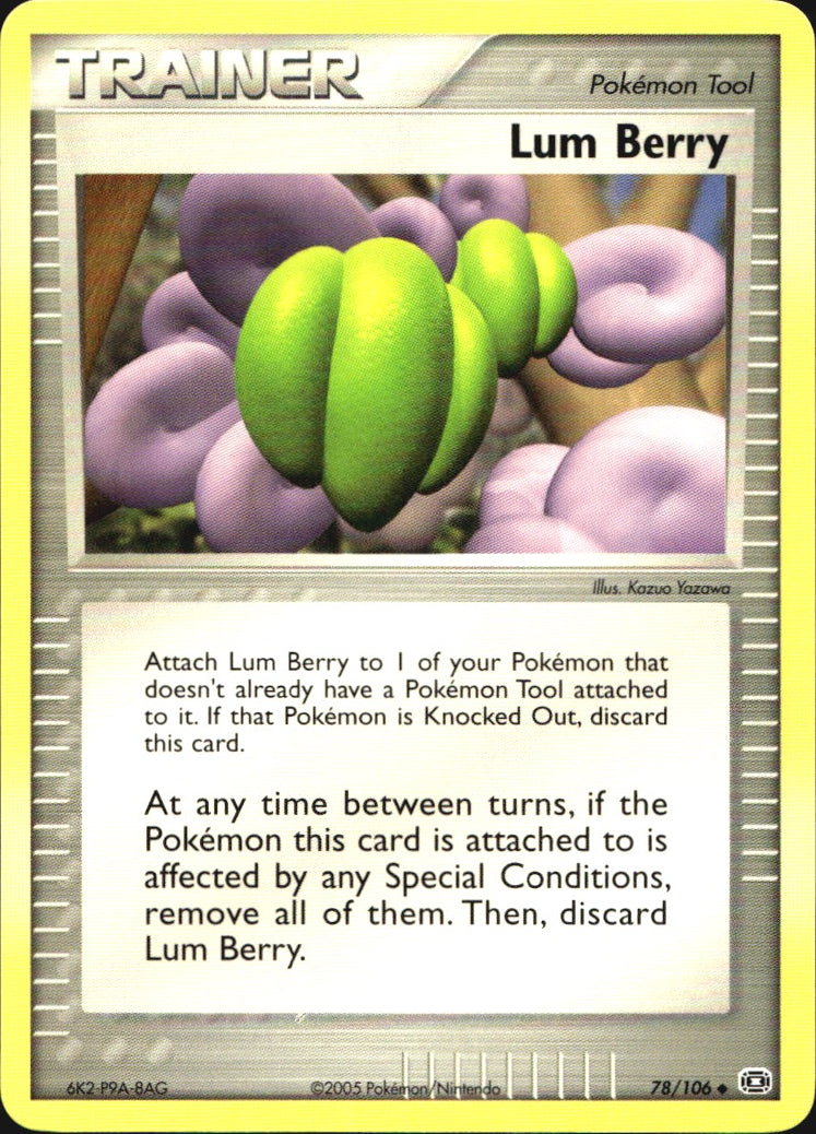 Lum Berry 78/106 Uncommon Emerald Pokemon Near Mint
