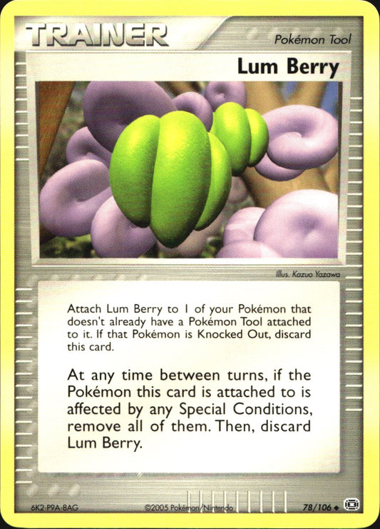 Lum Berry 78/106 Uncommon Emerald Pokemon Near Mint