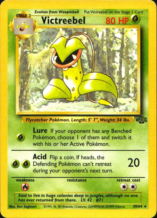Victreebel 30/64 Rare Jungle Pokemon Near Mint
