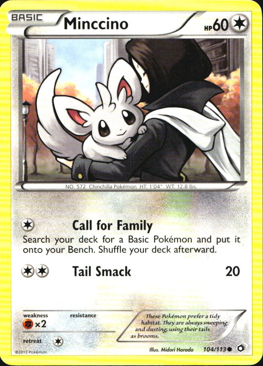 Minccino 104/113 Common Legendary Treasures Pokemon Near Mint