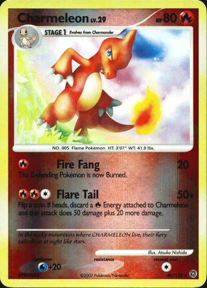 Charmeleon 46/132 Uncommon Secret Wonders Pokemon Reverse Holo Near Mint