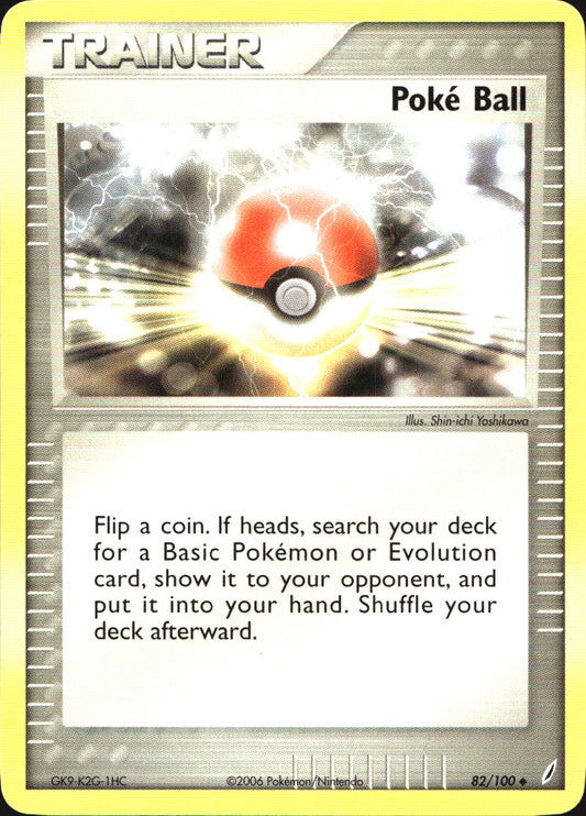 Poke Ball 82/100 Uncommon Crystal Guardians Pokemon Near Mint