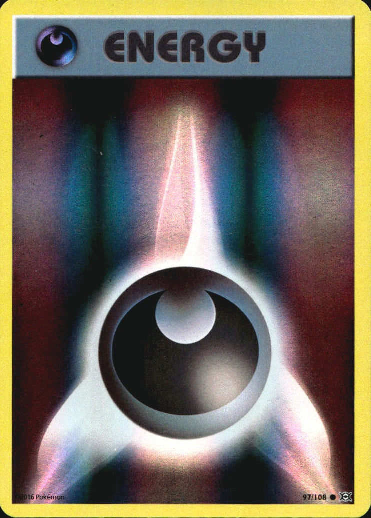 Darkness Energy 97/108 Common Evolutions Pokemon Reverse Holo Near Mint