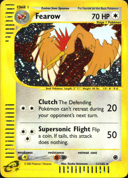 Fearow 11/165 Holo Rare Expedition Base Set Pokemon Near Mint