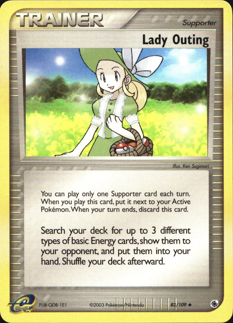 Lady Outing 83/109 Uncommon Ruby & Sapphire Pokemon Near Mint