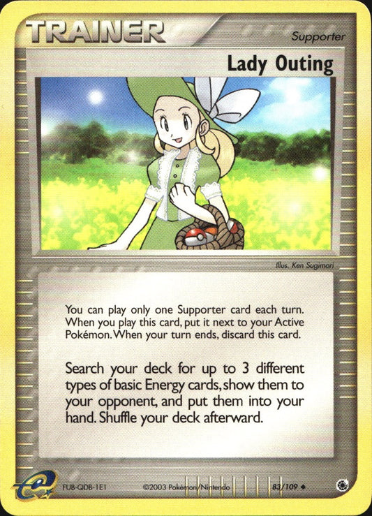 Lady Outing 83/109 Uncommon Ruby & Sapphire Pokemon Near Mint