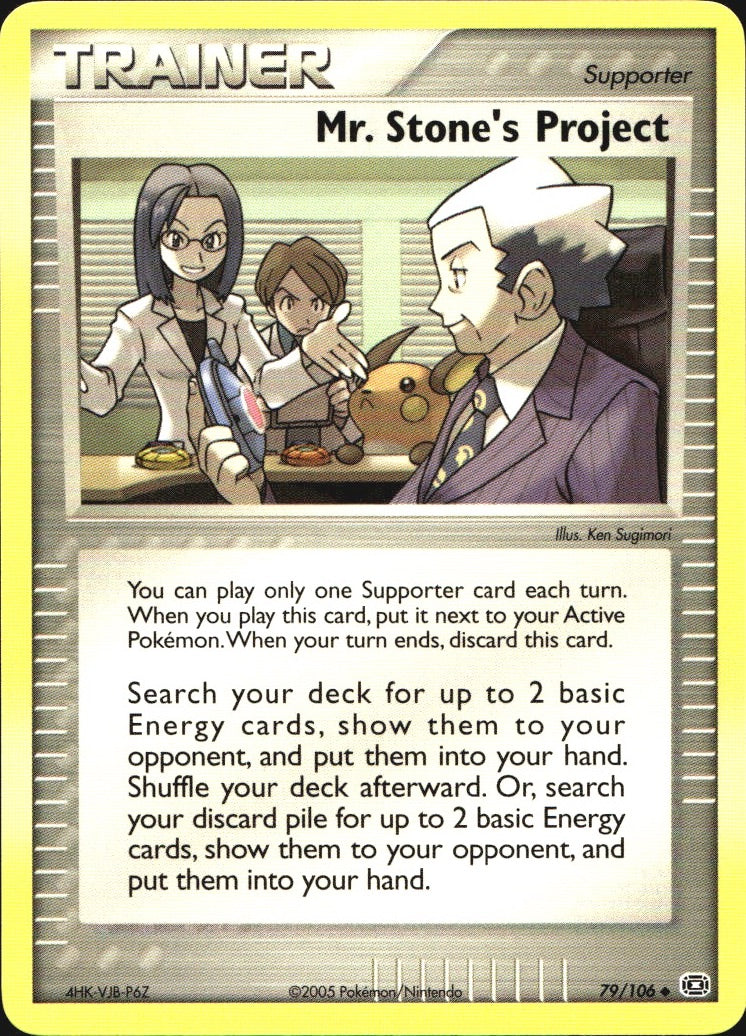 Mr. Stone's Project 79/106 Uncommon Emerald Pokemon Near Mint