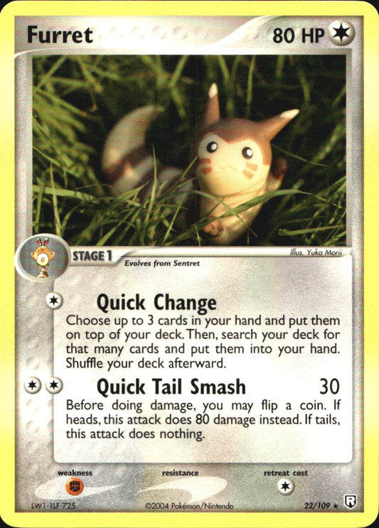 Furret 22/109 Rare Team Rocket Returns Pokemon Near Mint