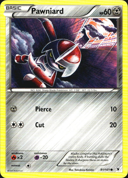 Pawniard 81/101 Common Noble Victories Pokemon Near Mint