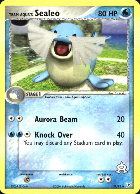 Team Aqua's Sealeo 31/95 Uncommon Team Magma vs Team Aqua Pokemon Near Mint