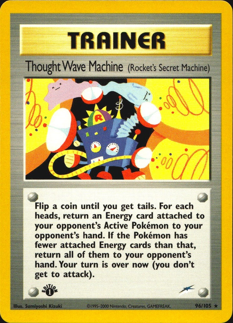 Thought Wave Machine 96/105 Rare Neo Destiny Pokemon 1st Edition Near Mint